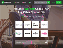 Tablet Screenshot of dealspotr.com